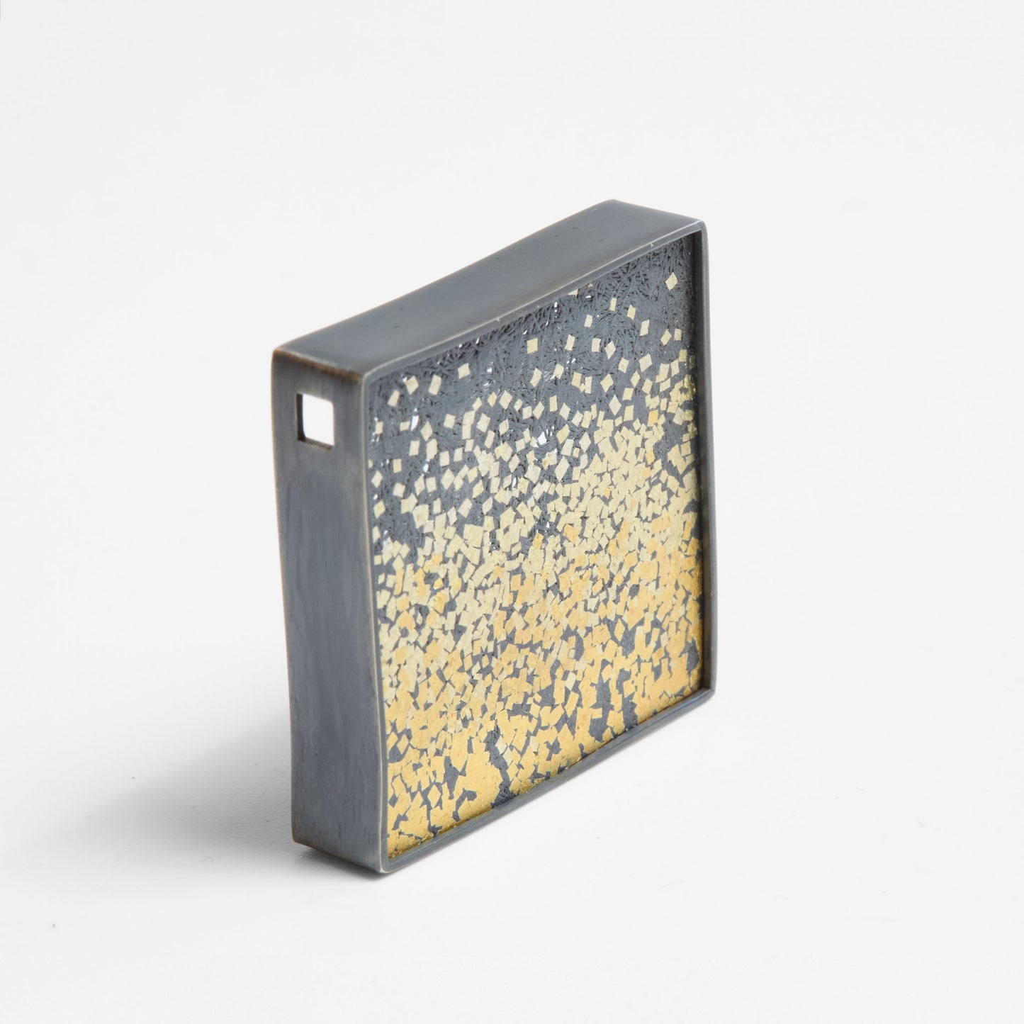 Brooch/Pendant - Gold Confettii