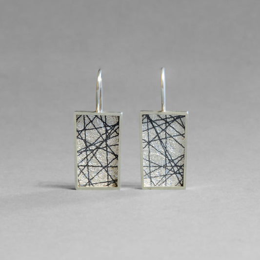 Black Lines Earring