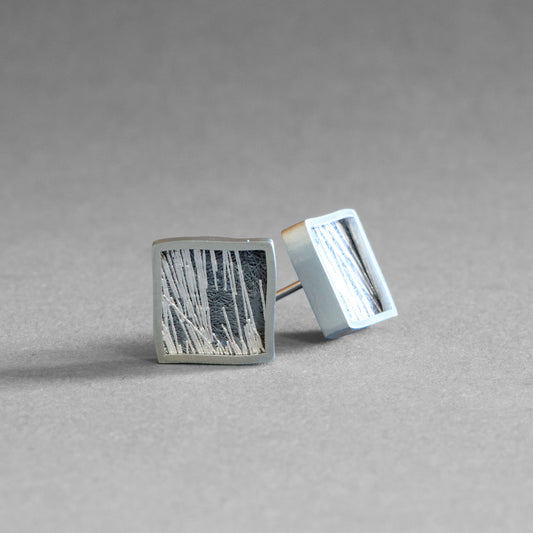 Earring - White Lines