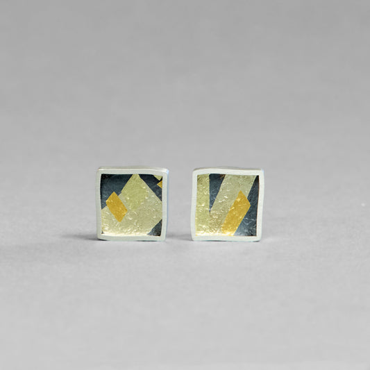 Gold Block Studs