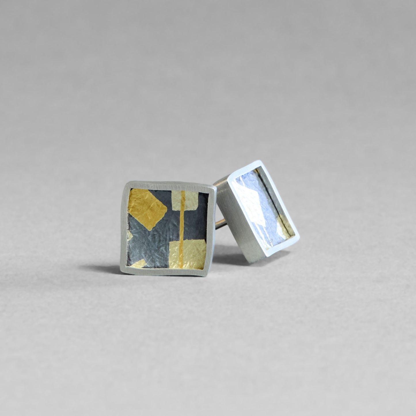Gold Block Studs No.3